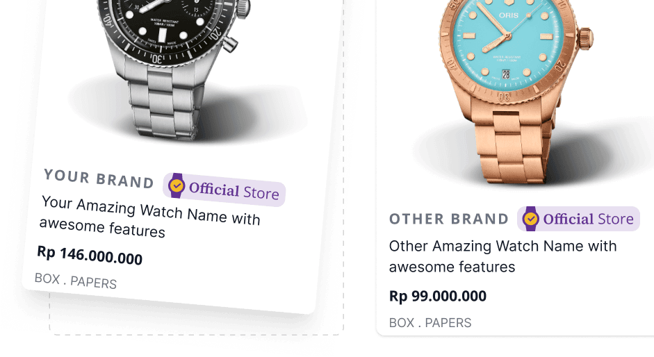 Koleksi jam tangan Official Brand Store di Flecto