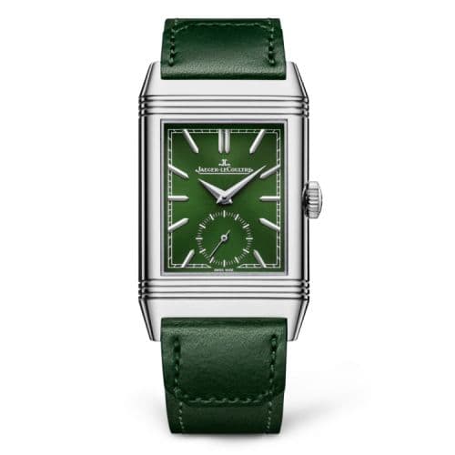 Reverso Tribute Monoface Stainless Steel / Green thumb