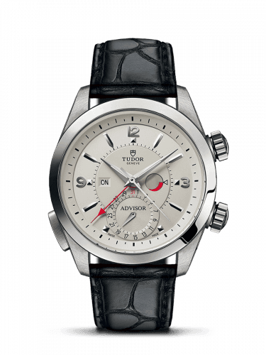 Heritage Advisor Stainless Steel / TItanium / Silver / Alligator