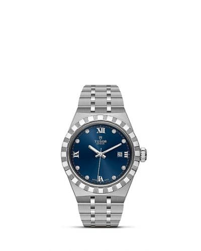 Royal Date 28 Stainless Steel / Blue - Diamond thumb