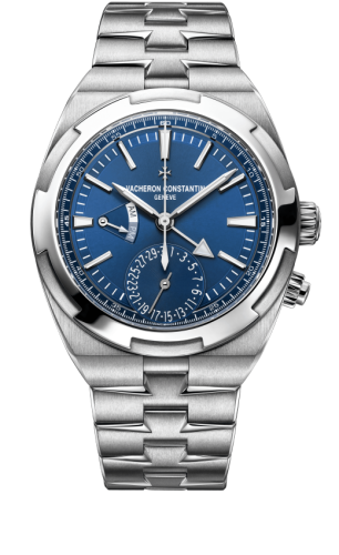 Overseas Dual Time Stainless Steel / Blue