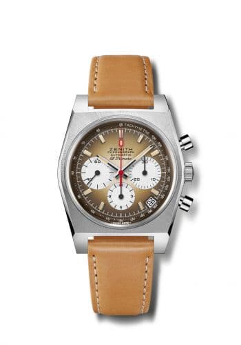 El Primero A385 Revival Stainless Steel / Brown