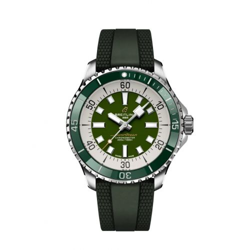 SuperOcean Automatic 44 Stainless Steel / Green / Rubber