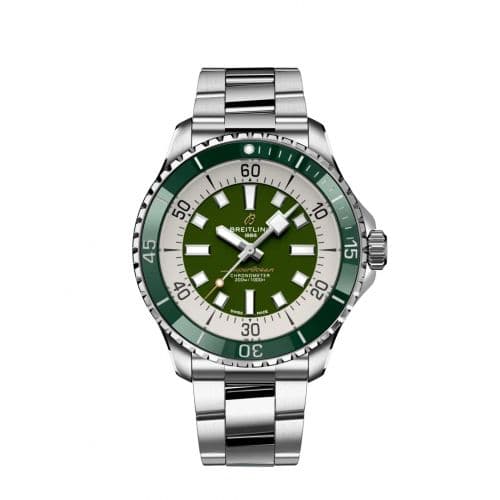 SuperOcean Automatic 44 Stainless Steel / Green / Bracelet