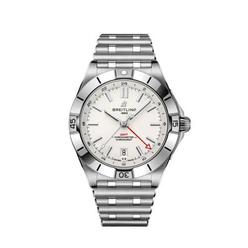 Chronomat 40 GMT Stainless Steel / Silver / Rouleaux