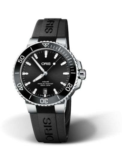 Aquis Date 39.5 Stainless Steel / Black / Rubber