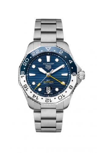 Aquaracer Professional 300 GMT Stainless Steel / Blue / Bracelet