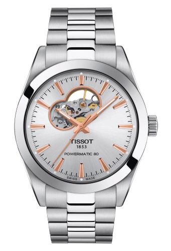 Gentleman Powermatic Open Heart Stainless Steel / Silver / Bracelet