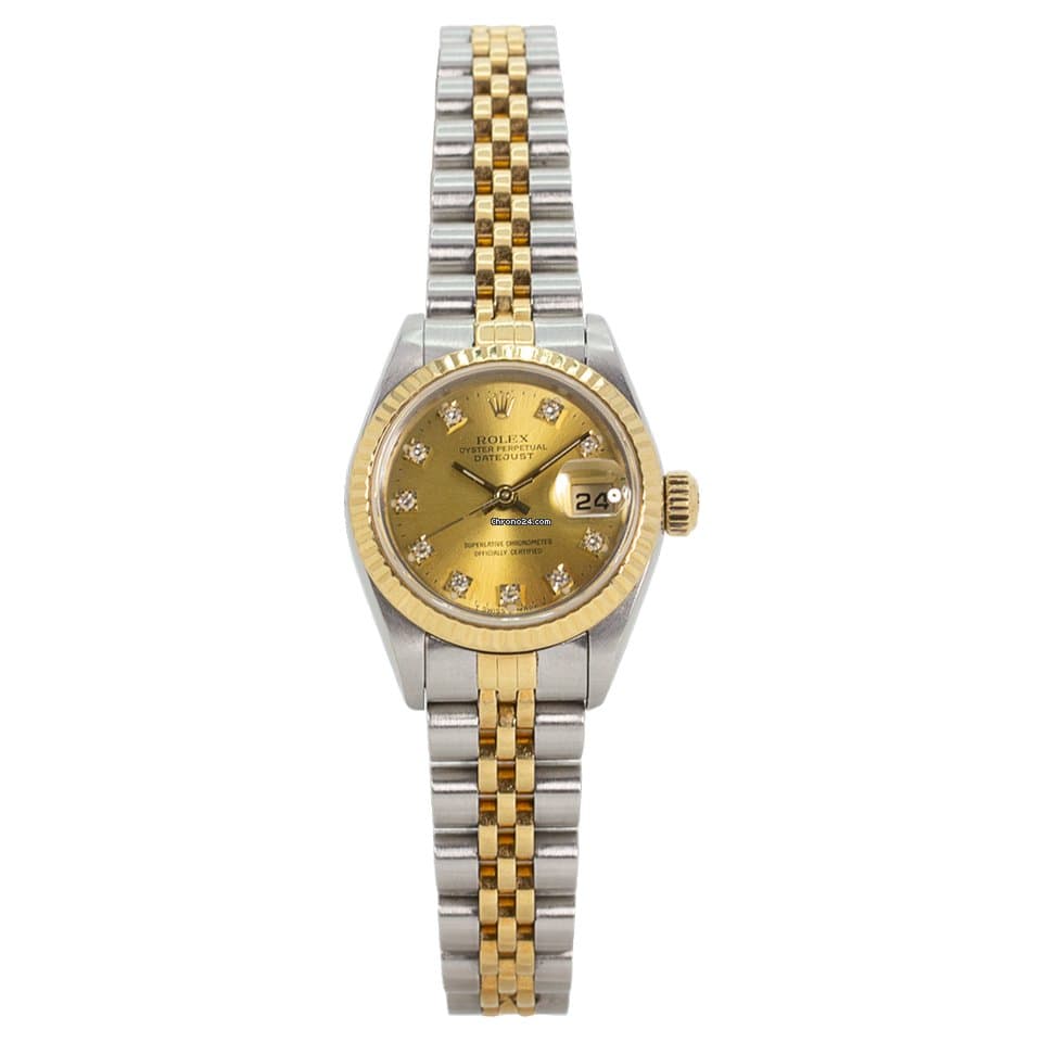 Lady-Datejust 26 Two Tone Yellow Gold / Jubilee / Champagne / Diamond