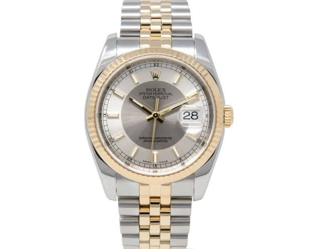 Datejust 36 Yellow Fluted / Silver / Bullseye / Jubilee thumb