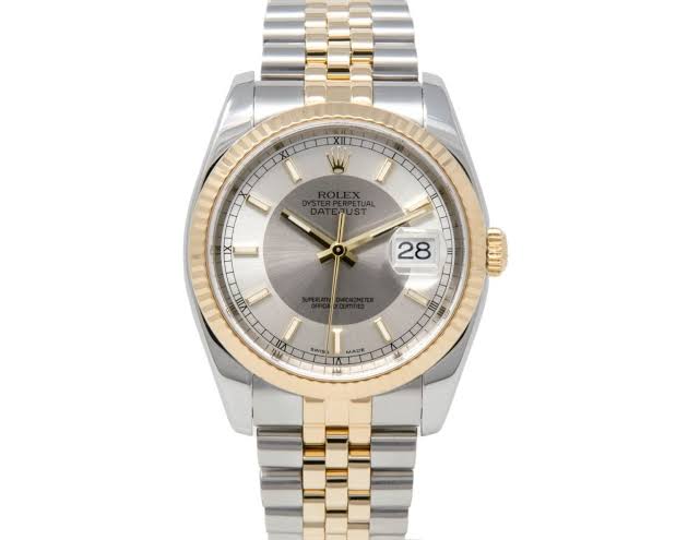 Datejust 36 Yellow Fluted / Silver / Bullseye / Jubilee