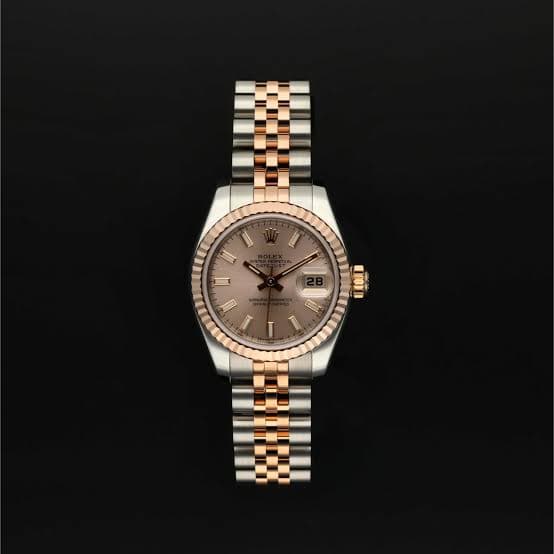 Lady-Datejust 26 Two Tone Yellow Gold Fluted Stick Jubilee