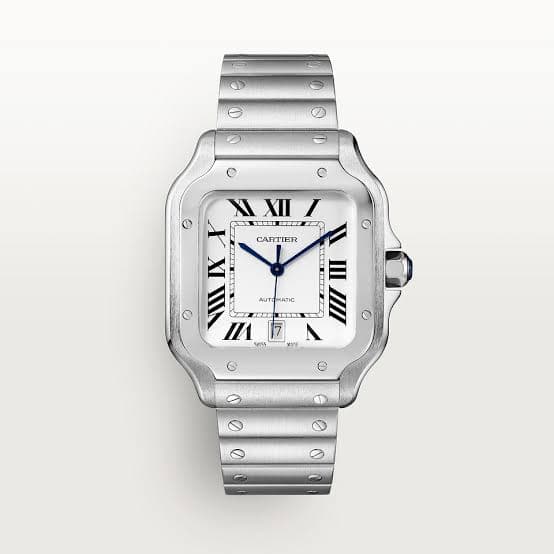 Santos White Dial Large thumb