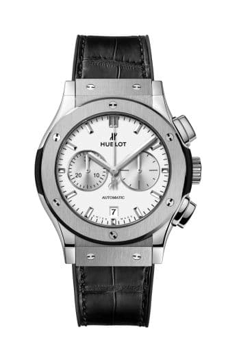 Classic Fusion 42 Chronograph Titanium / Opalin / Alligator