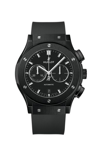Classic Fusion 42 Chronograph Ceramic / Black / Alligator
