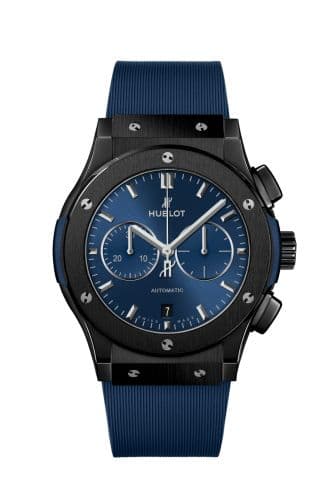 Classic Fusion 42 Chronograph Ceramic / Blue / Rubber