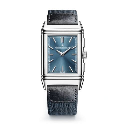 Reverso Tribute Chronograph Stainless Steel / Blue