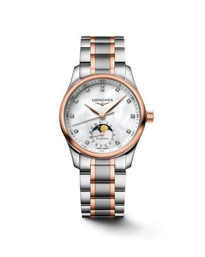 Master Collection 34 Moonphase Stainless Steel - Pink Gold / MOP / Bracelet thumb