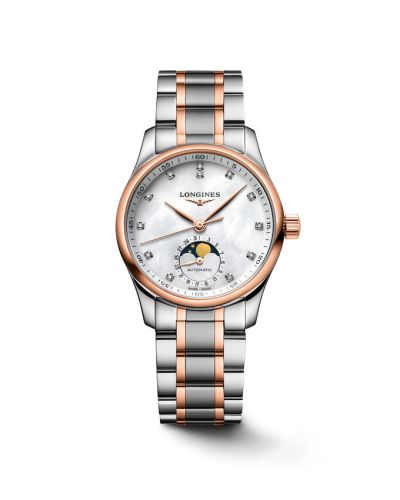 Master Collection 34 Moonphase Stainless Steel - Pink Gold / MOP / Bracelet