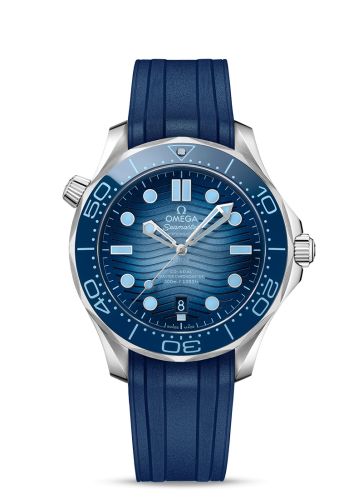 Seamaster Diver 300M Master Co-Axial 42 Stainless Steel / Summer Blue / Rubber