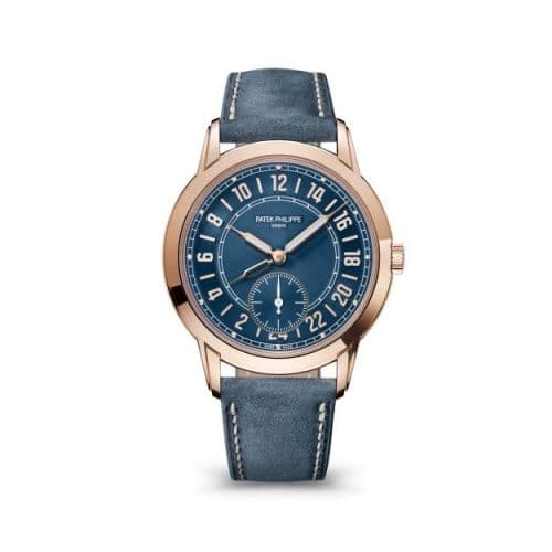 Calatrava Travel Time 24-Hour Rose Gold / Blue