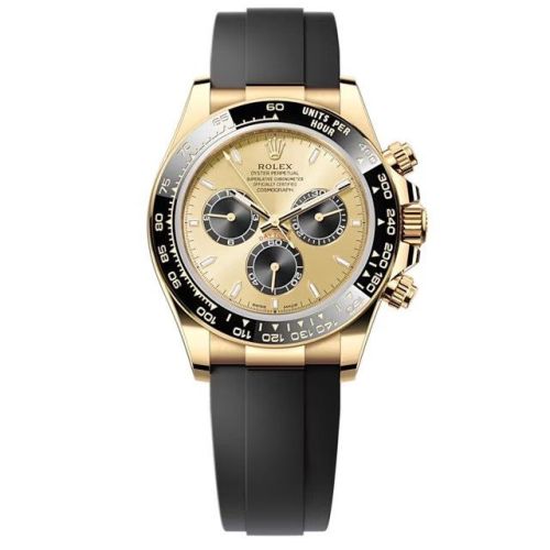 Cosmograph Daytona Yellow Gold - Cerachrom / Champagne - Black / Oysterflex