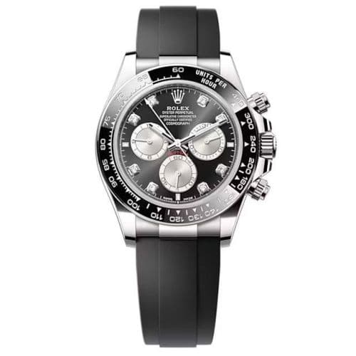 Cosmograph Daytona White Gold - Cerachrom / Black - Steel- Diamond / Oysterflex