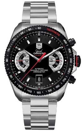 Grand Carrera Calibre 17 RS 43 Stainless Steel - Titanium / Black  / Bracelet thumb
