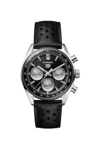Carrera Chronograph Glass Box Stainless Steel / Black