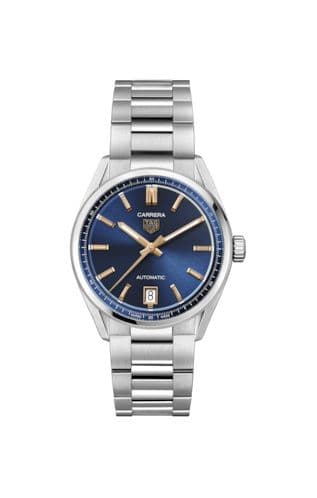 Carrera Date 36 Stainless Steel / Blue thumb