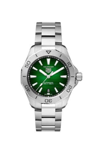 Aquaracer Professional 200 Automatic 40 Stainless Steel / Green thumb