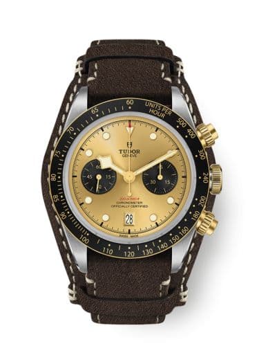 Heritage Black Bay Chronograph S&G / Champagne / Bund
