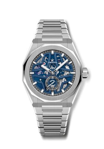 Defy Skyline Skeleton Stainless Steel / Blue