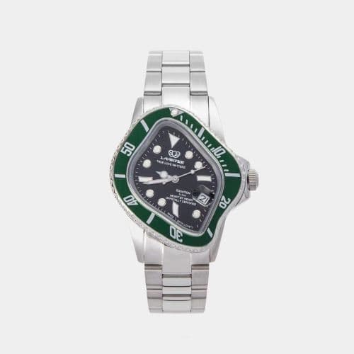 Crashed Submariner Stainless Steel - Green / Black
