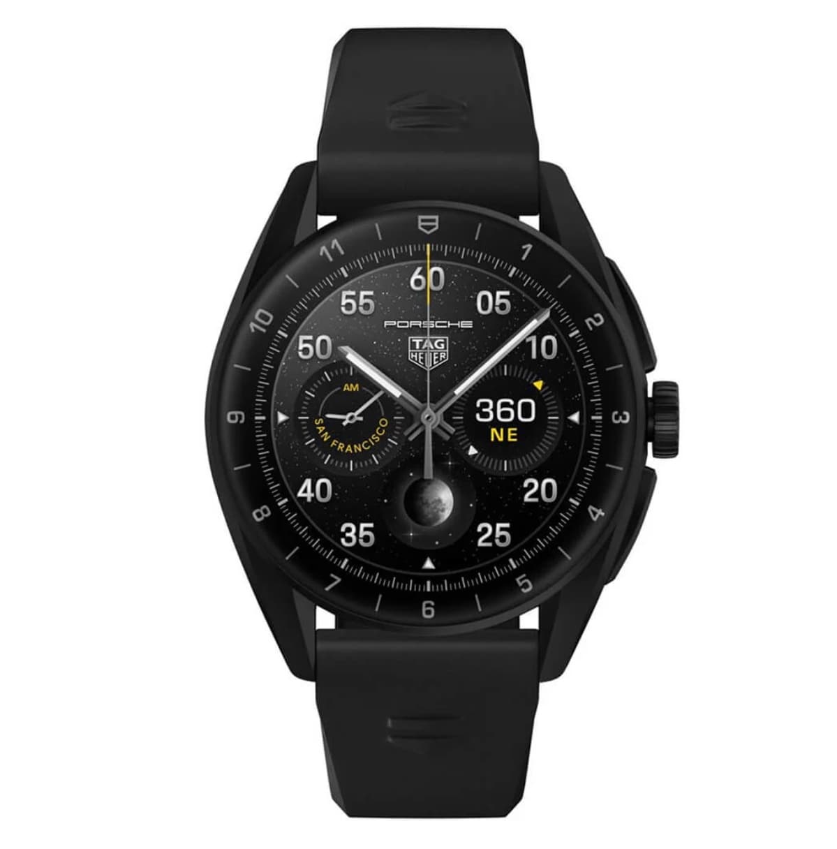 Connected Calibre E4 Black Rubber Strap