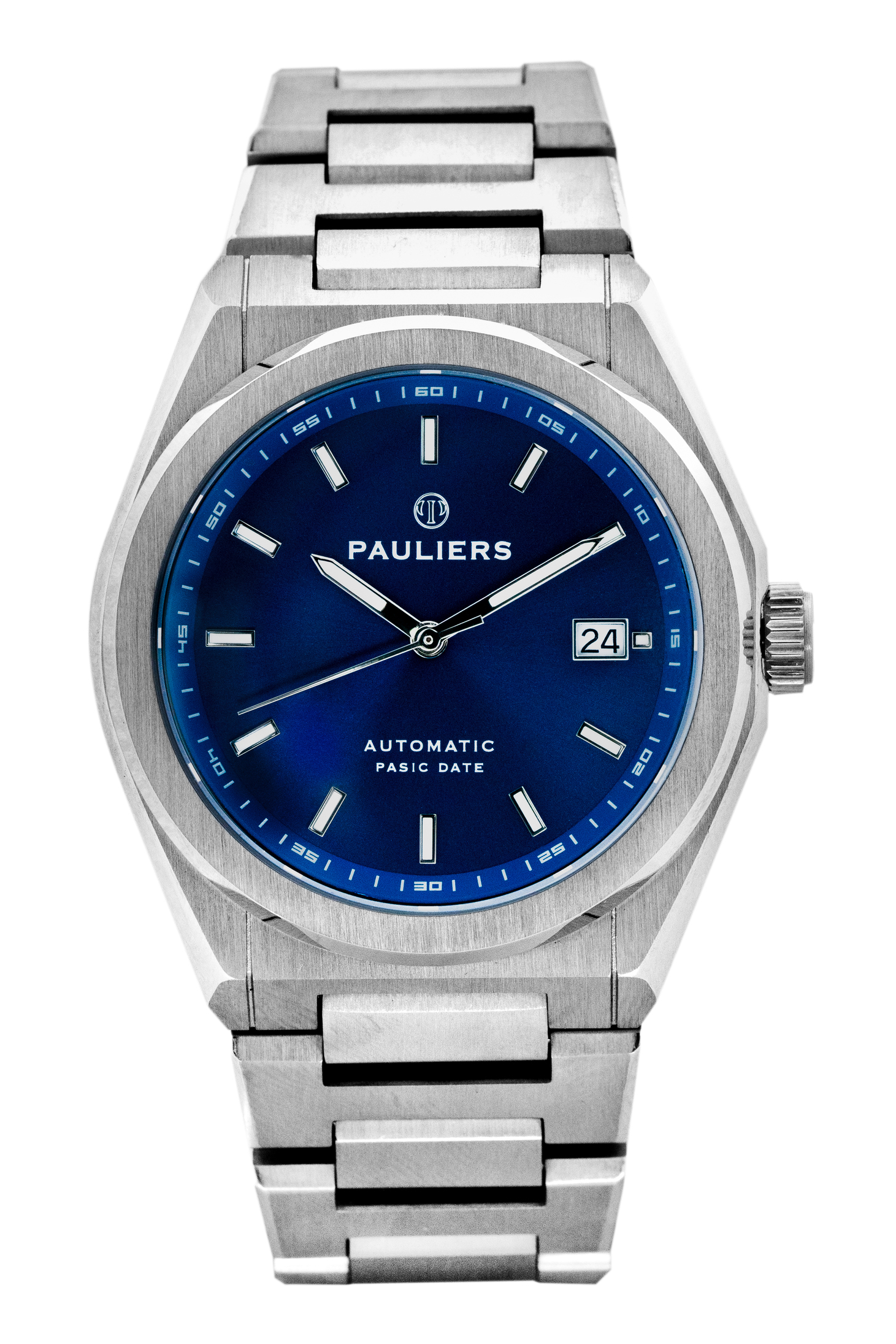Pasic Date / Stainless Steel / Blue