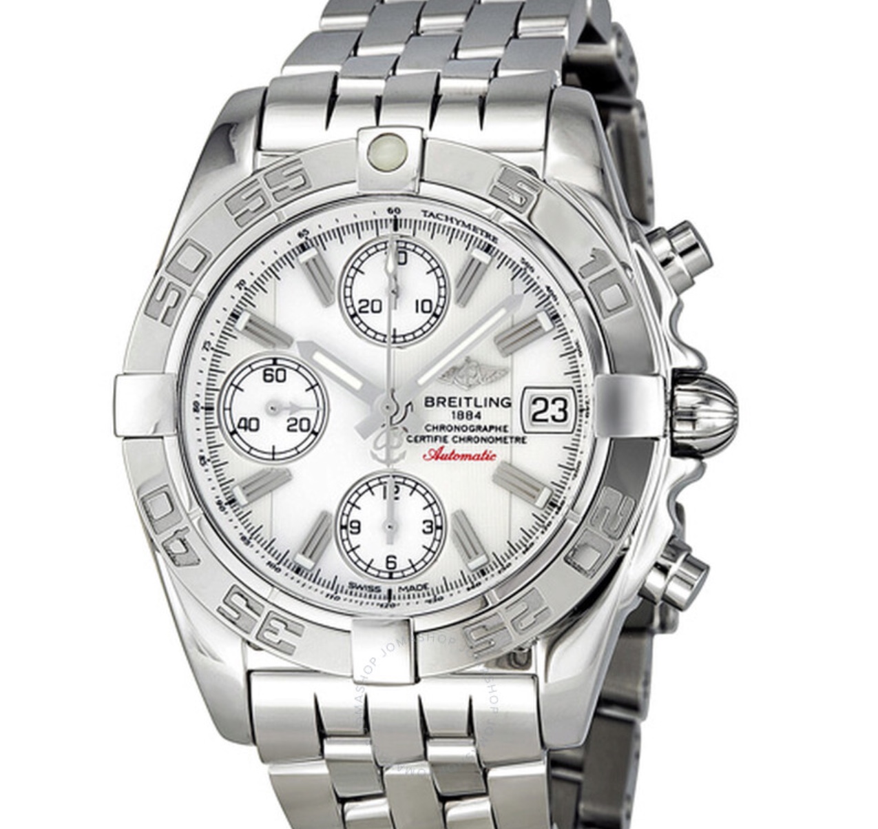 Chronograph Galactic White / Blue Rubber