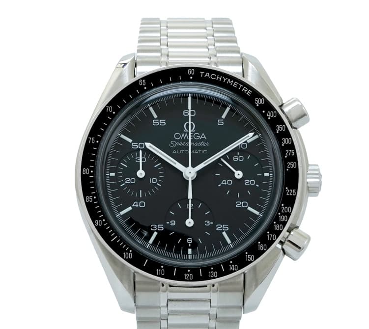 Speedmaster Reduced Stainless Steel Black Automatic