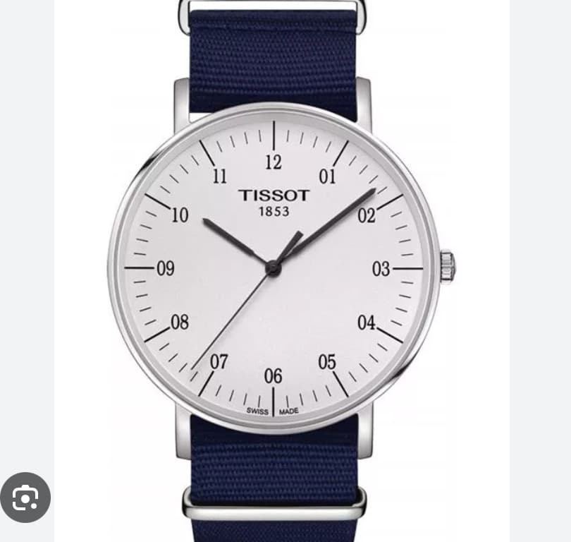 Everytime Swissmatic  Silver Dial Blue Nylon Strap thumb