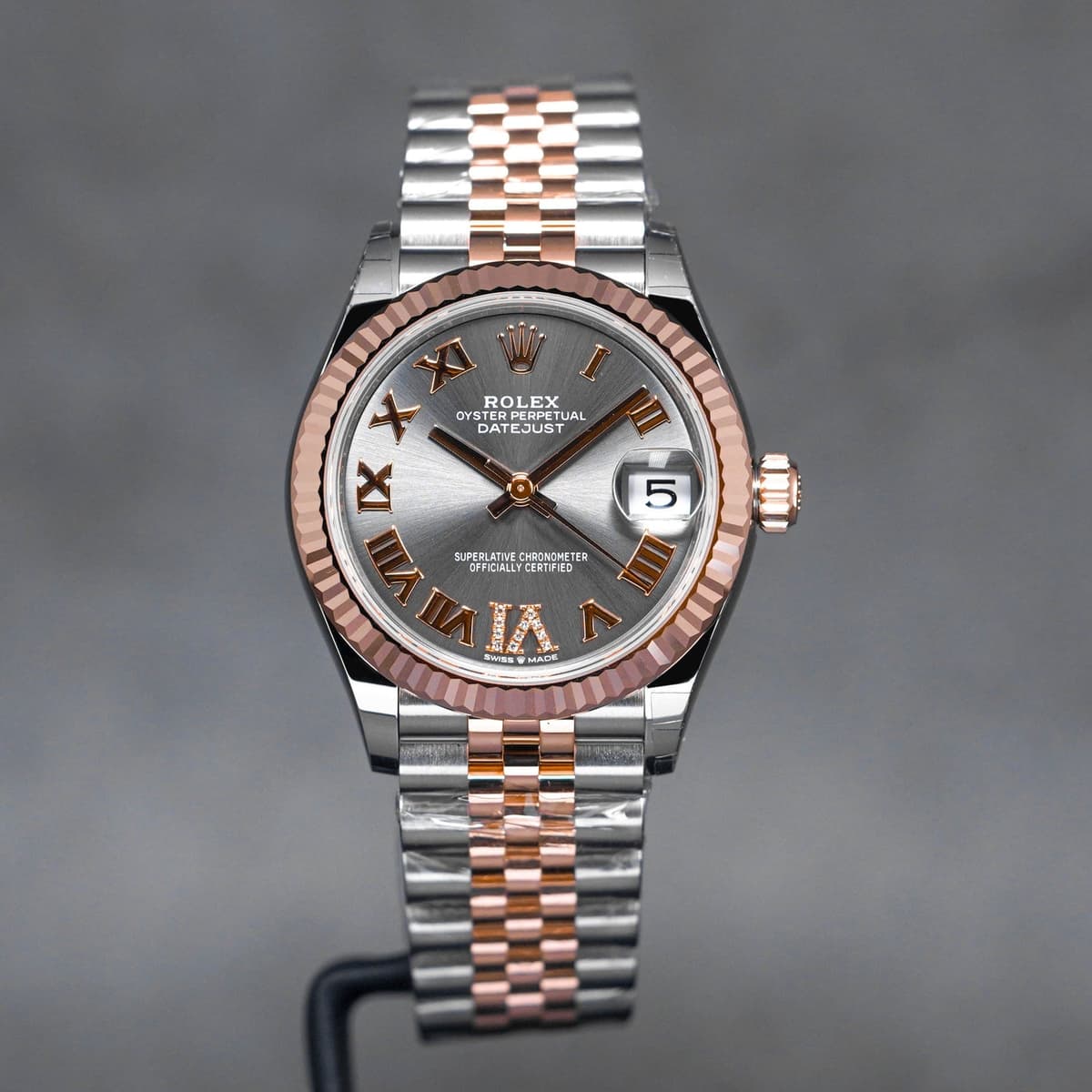 Rhodium VI Diamond Two Tone Rose Gold thumb