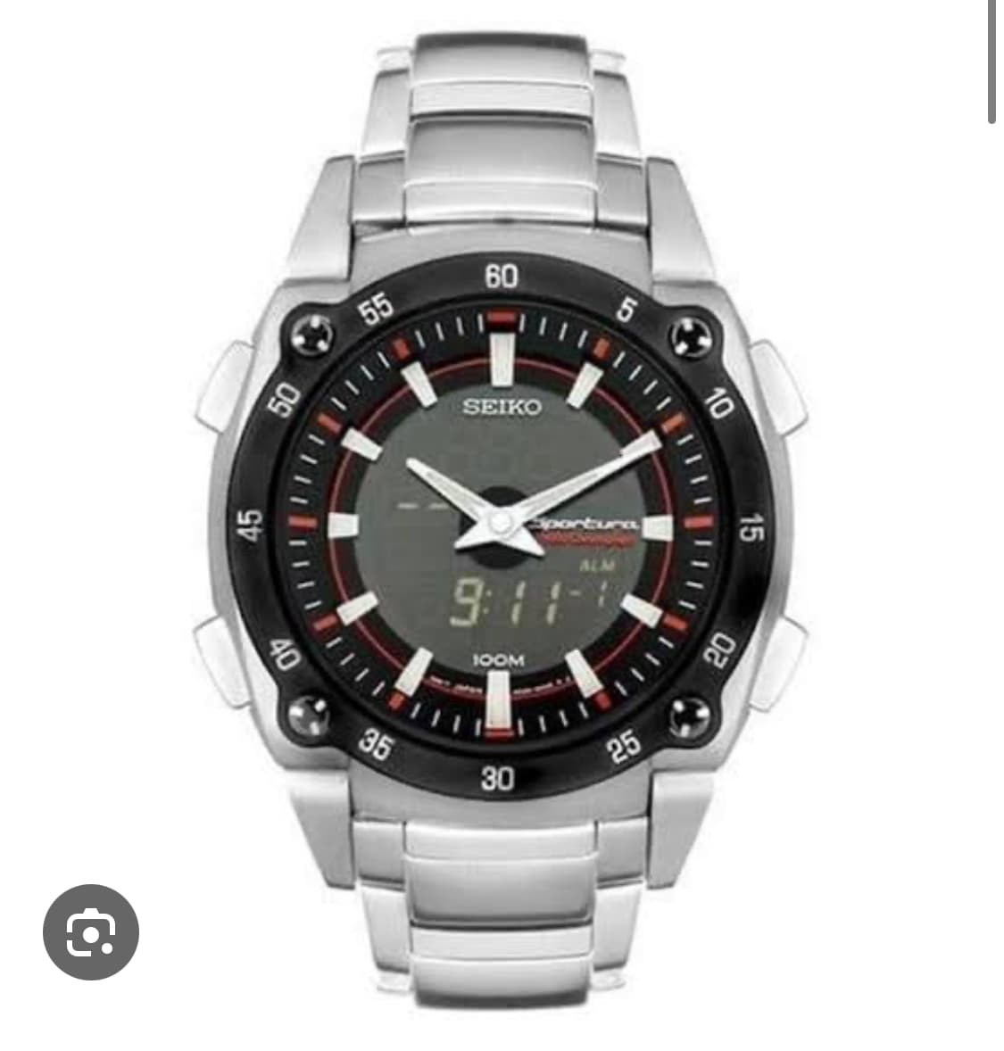 Sportura SNJ019P1 Black Digital Analog