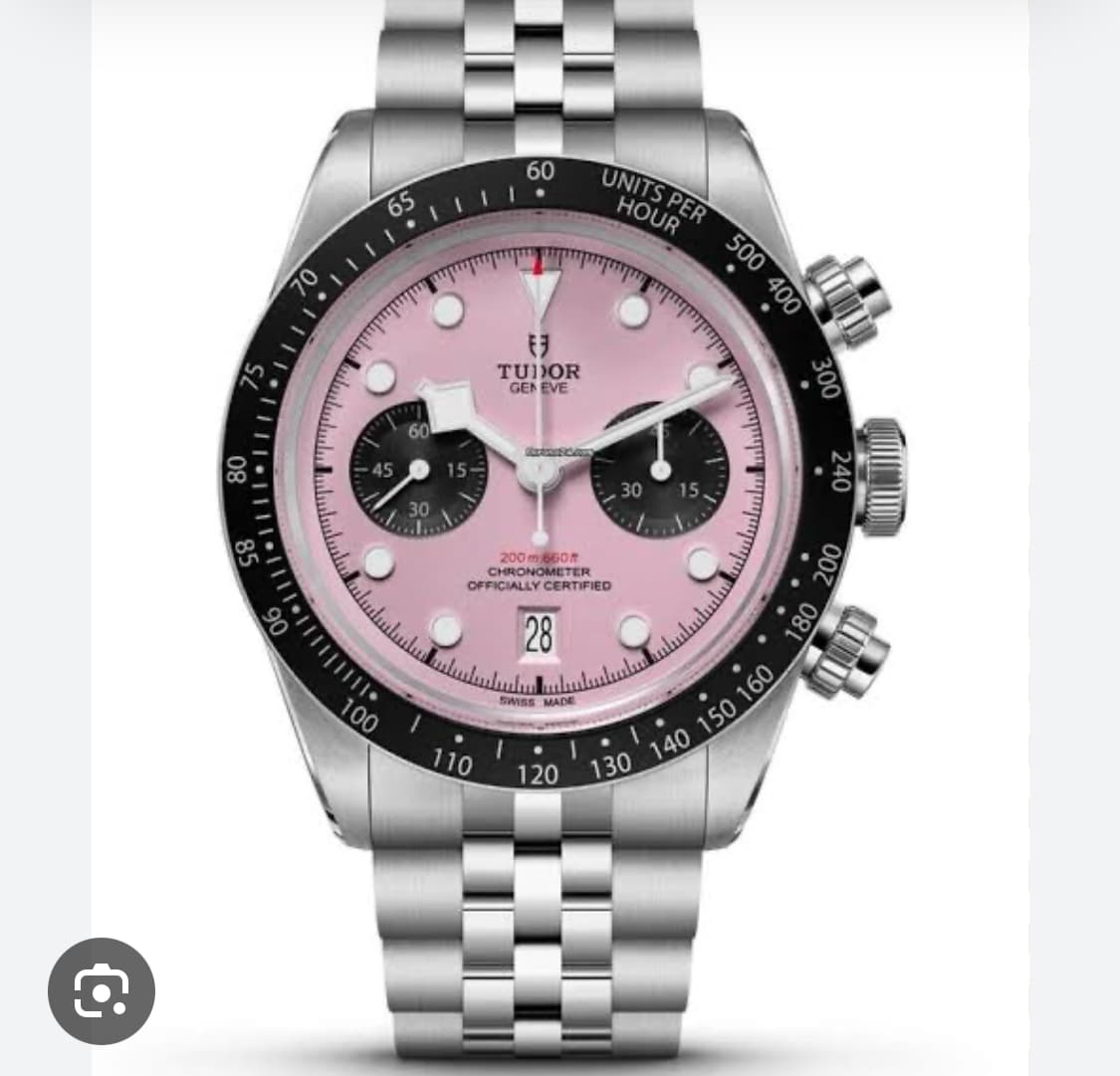 Heritage Black Bay Chronograph Pink / Bracelet