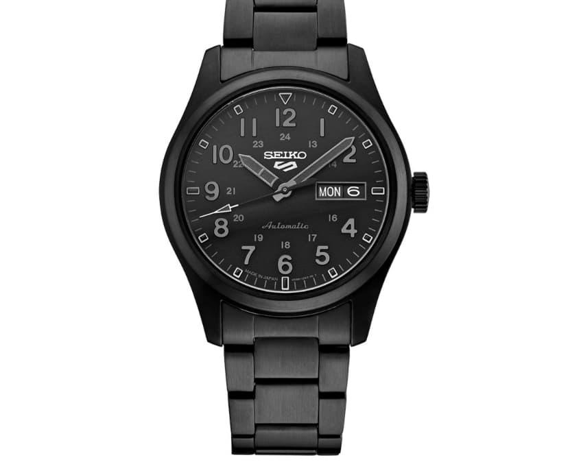 5 Sports SRPJ09K1 Field Steet Style Automatic Men Black Stainless Steel