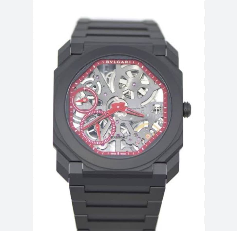 Octo Finissimo Red Black Skeleton