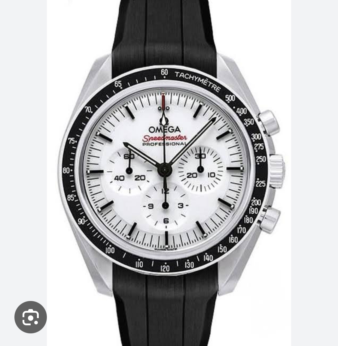 Speedmaster Moonwatch Professional White / Rubber