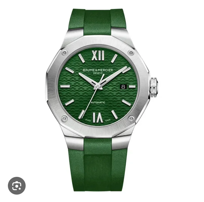 Riviera 42 Stainless Steel / Green / Rubber