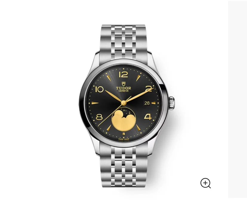 1926 Luna 39 Stainless Steel / Black