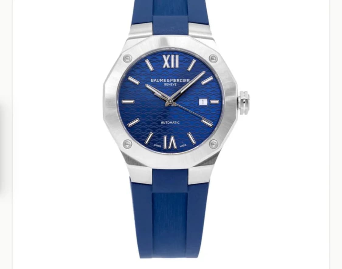 Riviera 42 Stainless Steel Blue / Rubber thumb