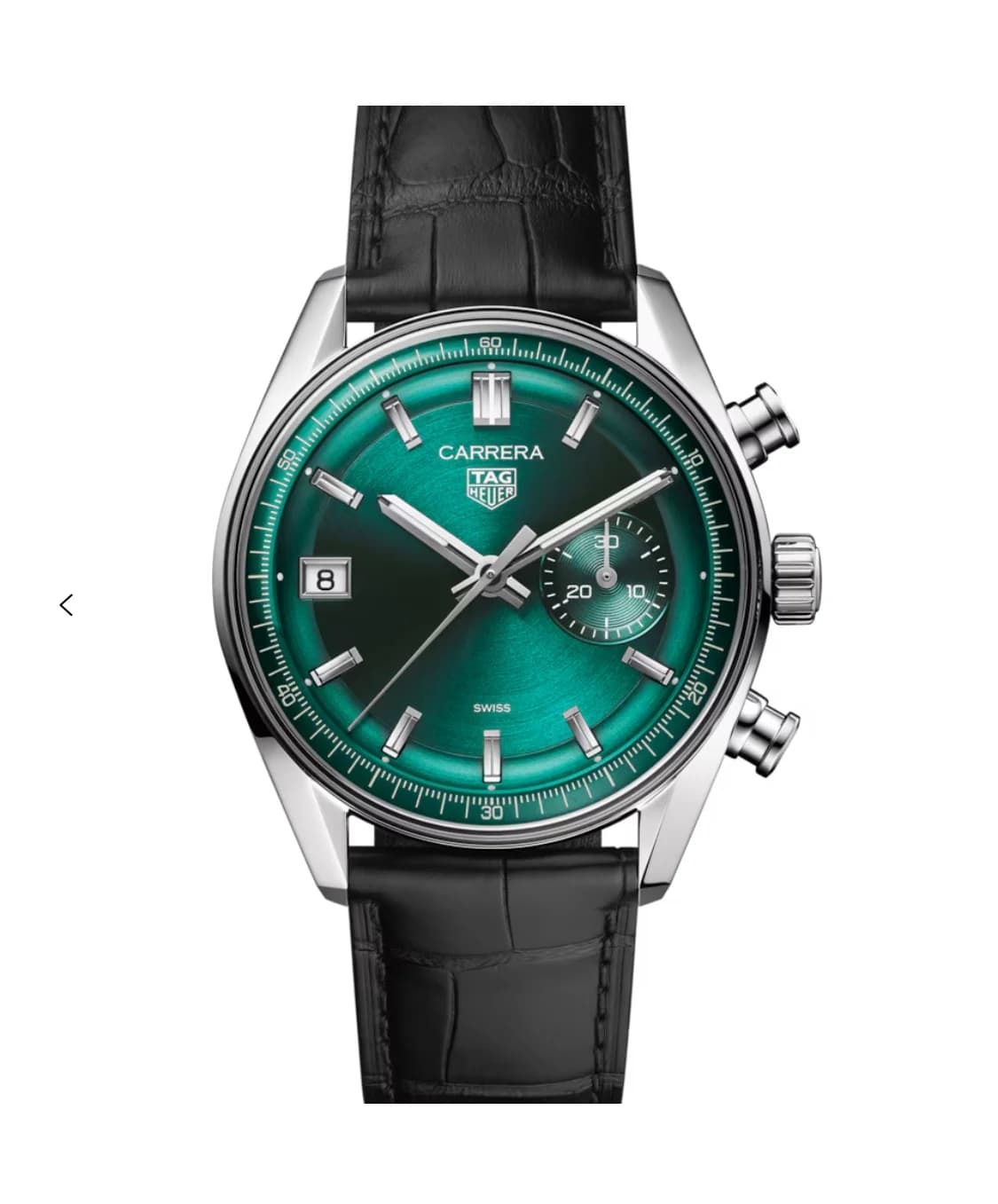 Carrera Chronograph Stainless Steel / Green thumb