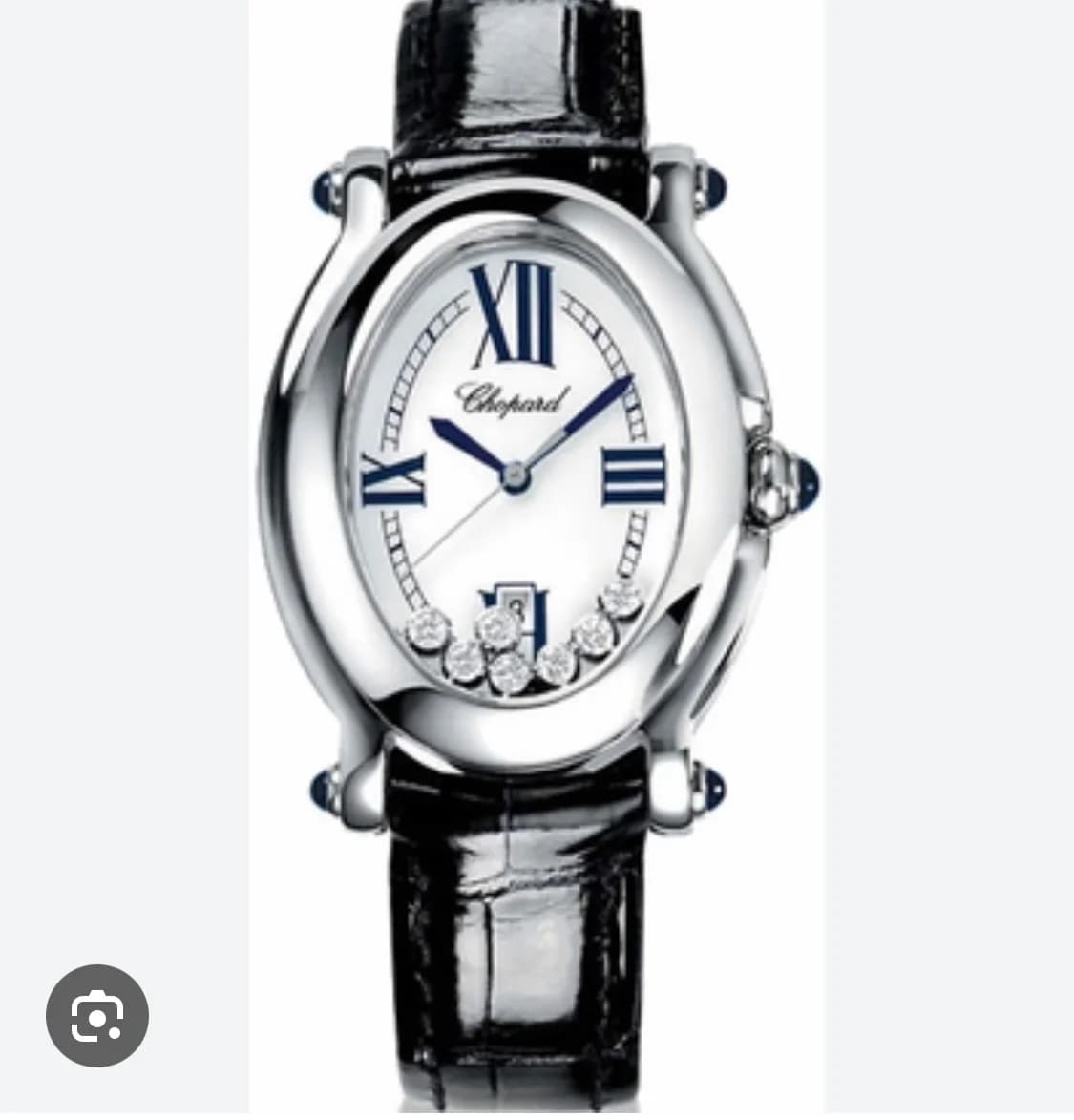 Happy Sport Oval 7 Diamond / Stainless Steel / Mother of Pearl